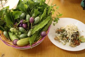Kao Yam Pattaniと野菜盛り合わせ / Kao Yam Pattani and Vegetables