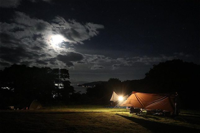キャンプ場の夜景 / Nightscape of The Camp Site