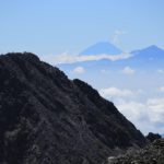 前穂と富士山 / Mt.Fuji